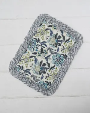 Mantel Individual Flor Cupido Azul