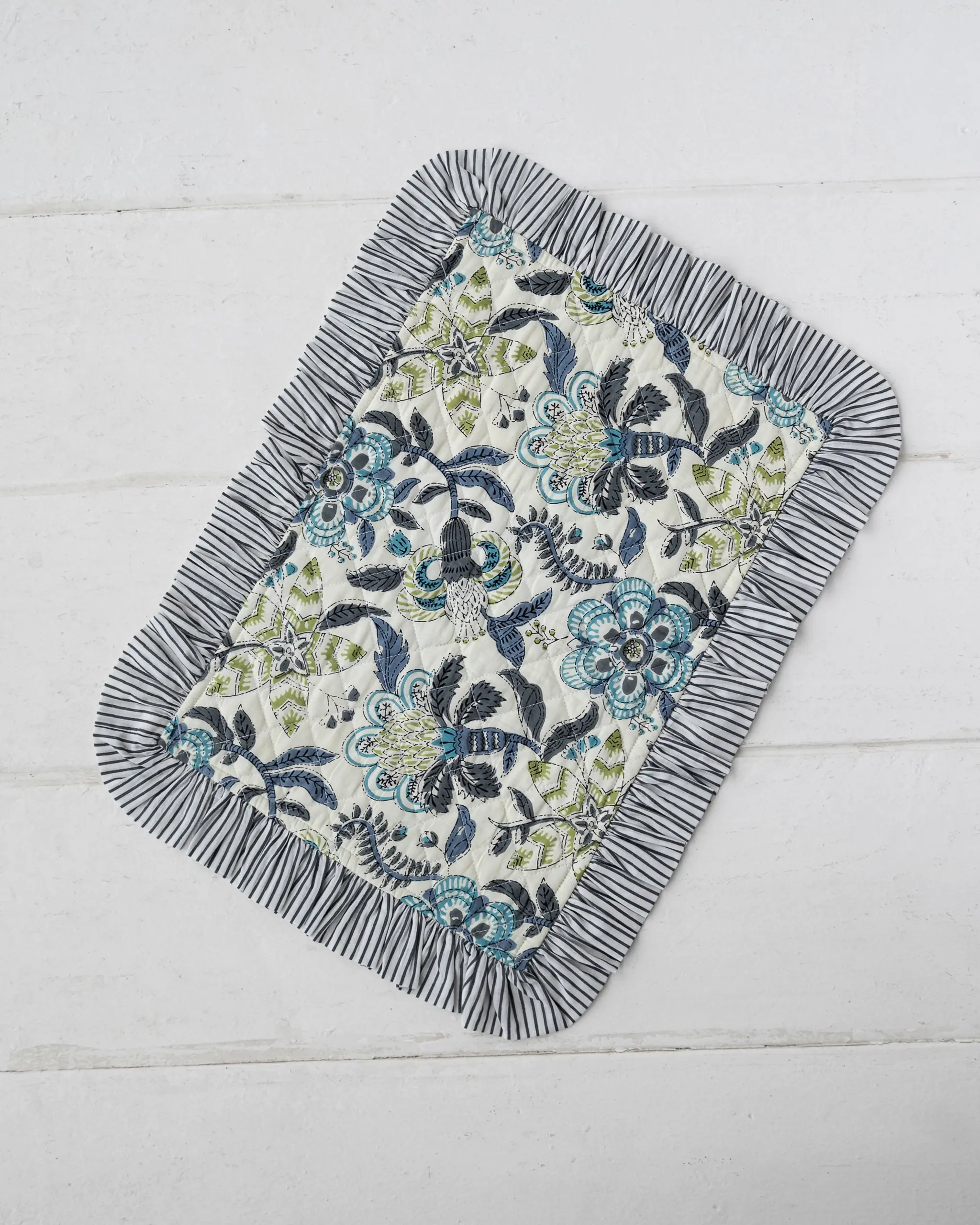 Mantel Individual Flor Cupido Azul