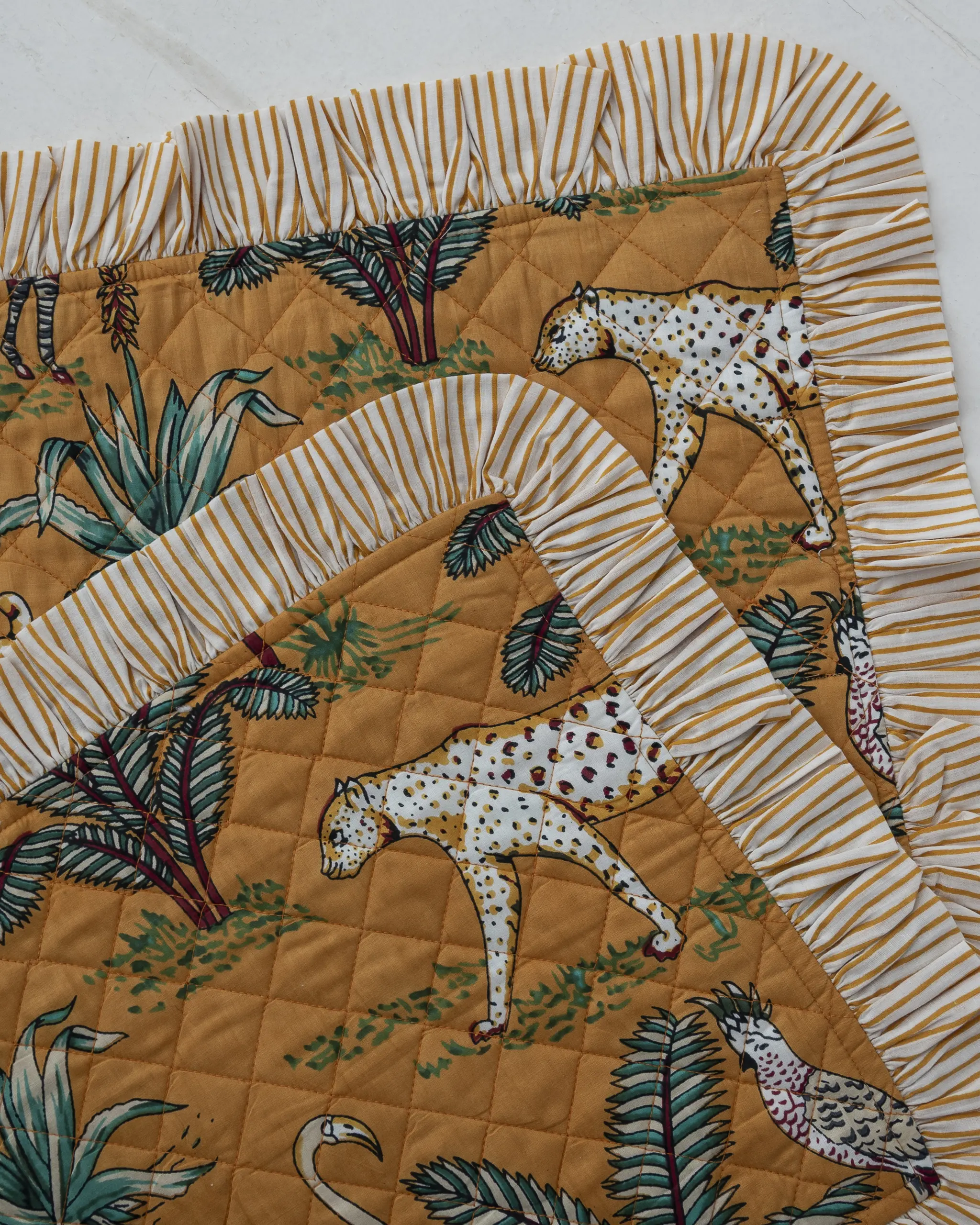 Mantel Individual Jungla Mostaza