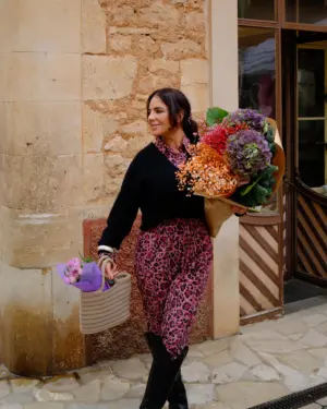 Camisa Animal Print Rosa