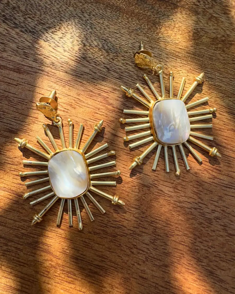 Pendientes Perlas Sol | Joyería Cassai Home