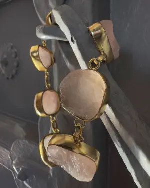 Pulsera Piedra Cuarzo Rosa CS