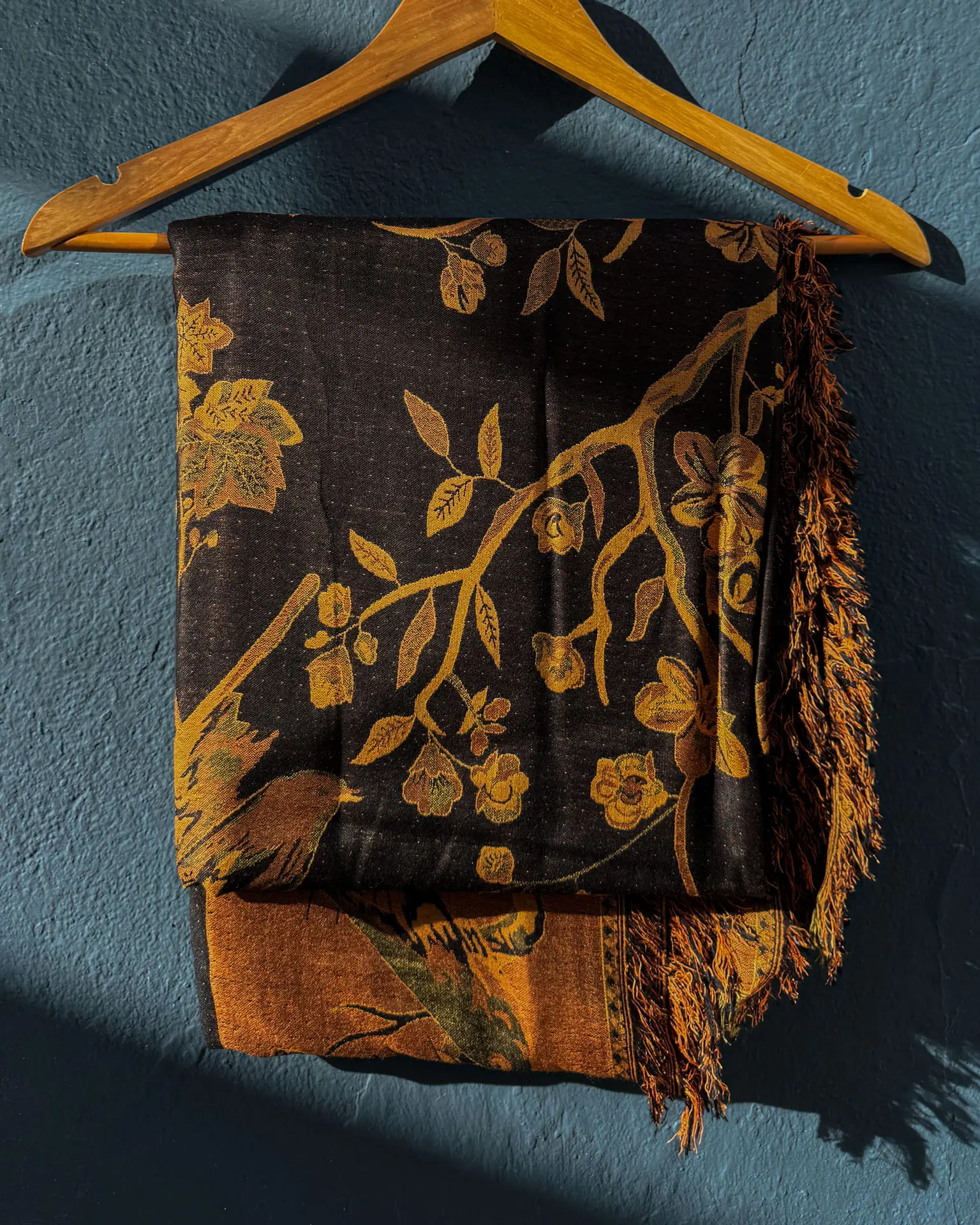 Pashima Estampada Negro y Amarillo CS