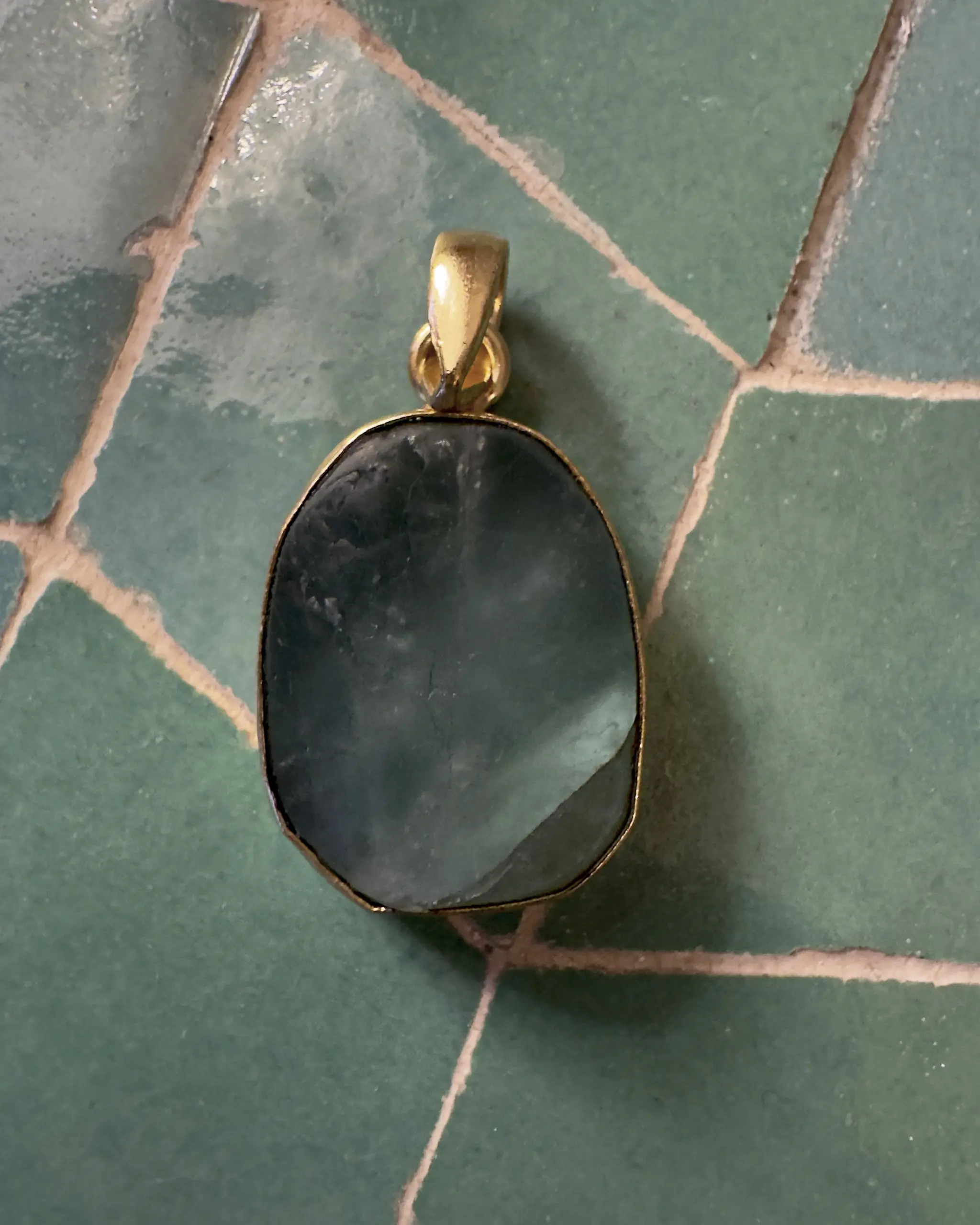 Colgante Piedra Cuarzo Verde CS