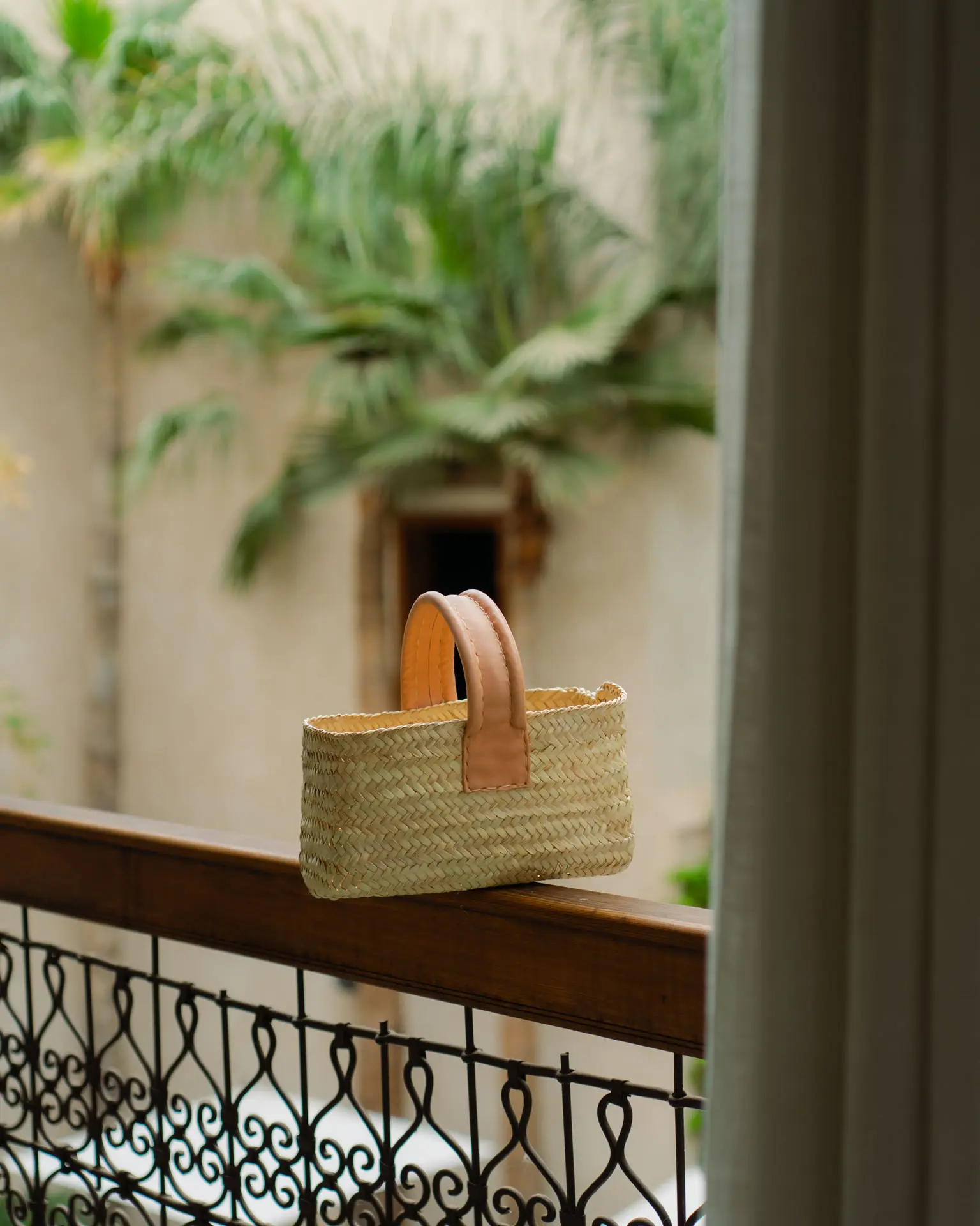 Cesta Rectangular Rosa Claro