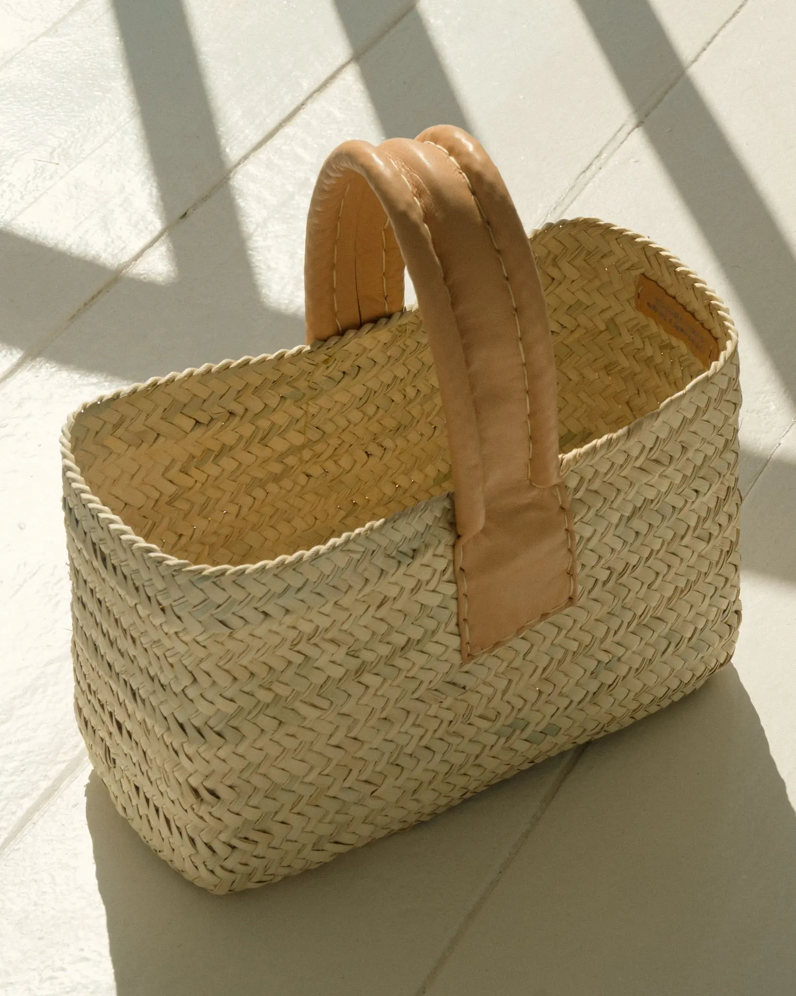 Cesta Rectangular Rosa Claro