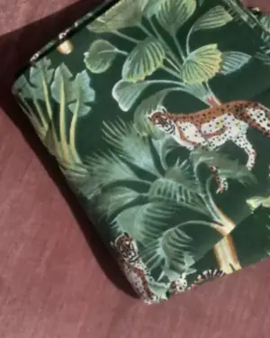 Mantel Leopardo Verde