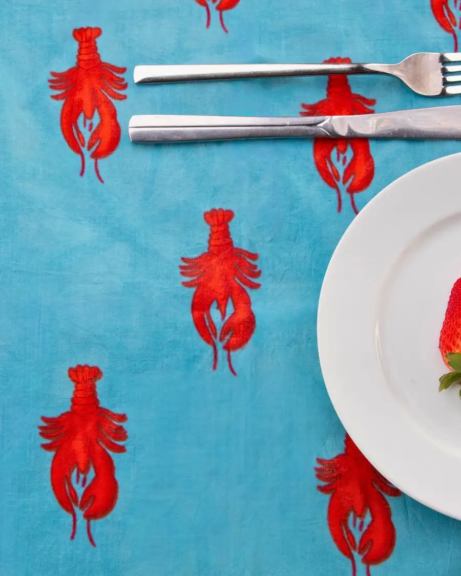 Mantel individual estampado langosta Capri