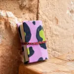 agenda pequeña animal print lila tamaño xs