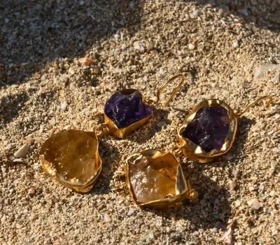 PENDIENTES DOBLE PIEDRA